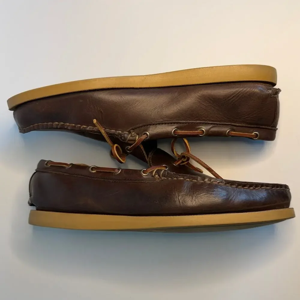 VGUC Rancourt & Co. Gilman Camp Moc Heritage Brown Made in Maine USA 12 Wide EE